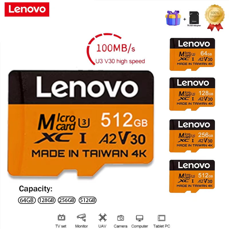 Gaming Console Lenovo - Cartes SD Lenovo Secure 512 Go,