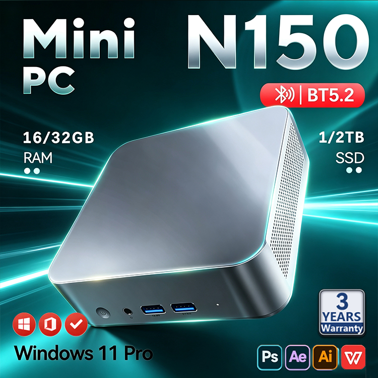 Gaming Console Mini - Mini PC portable Intel N150 2026