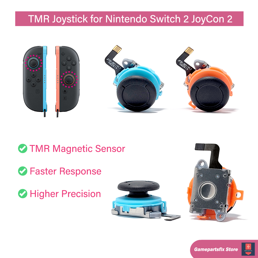 Gaming Console Usb - Joystick TMR bleu orange pour console
