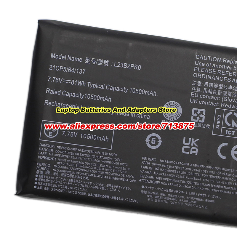 Batterie 81Wh L23B2PK0 7.76V 1 - Gaming Console Lenovo avis et prix