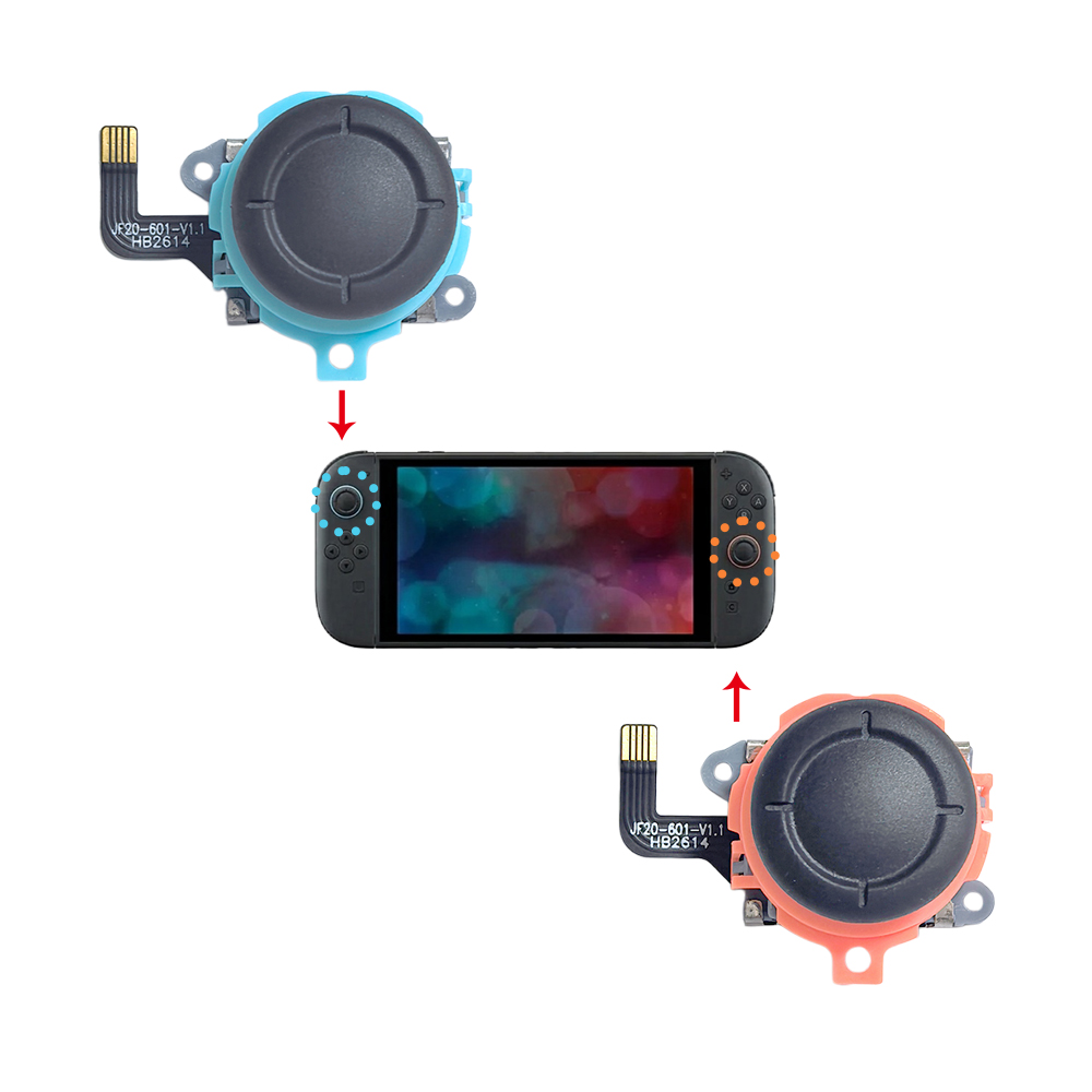 Joystick TMR bleu orange pour  - Gaming Console Usb avis et prix