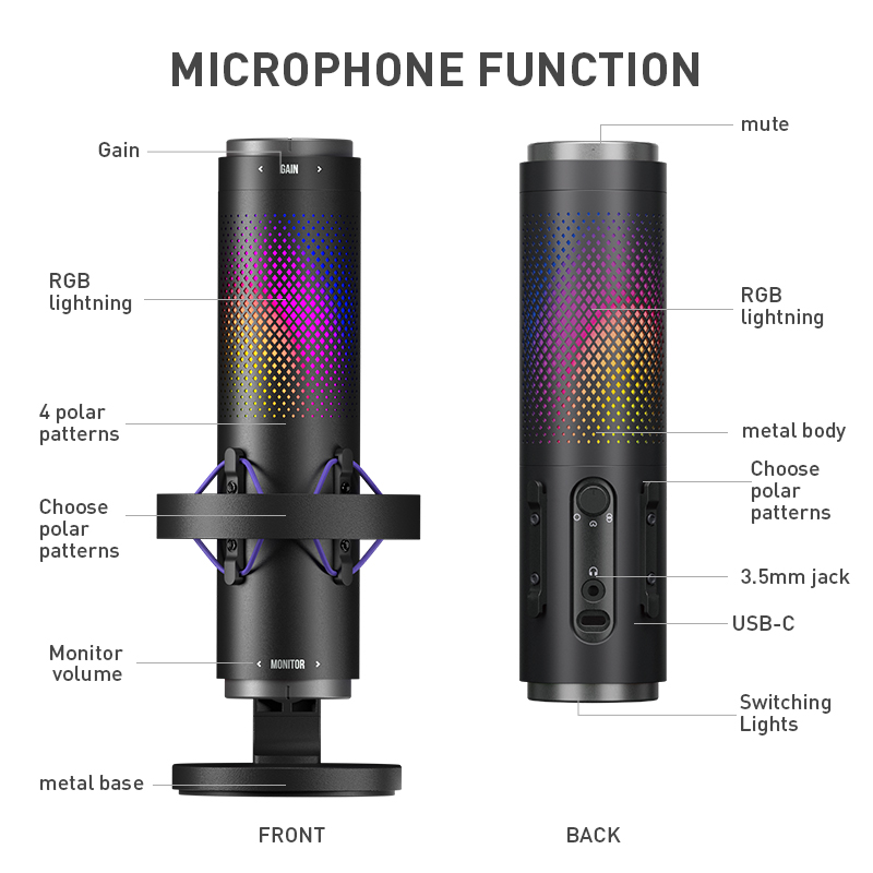 Microphone à condensateur fila - Gaming Console Usb avis et prix