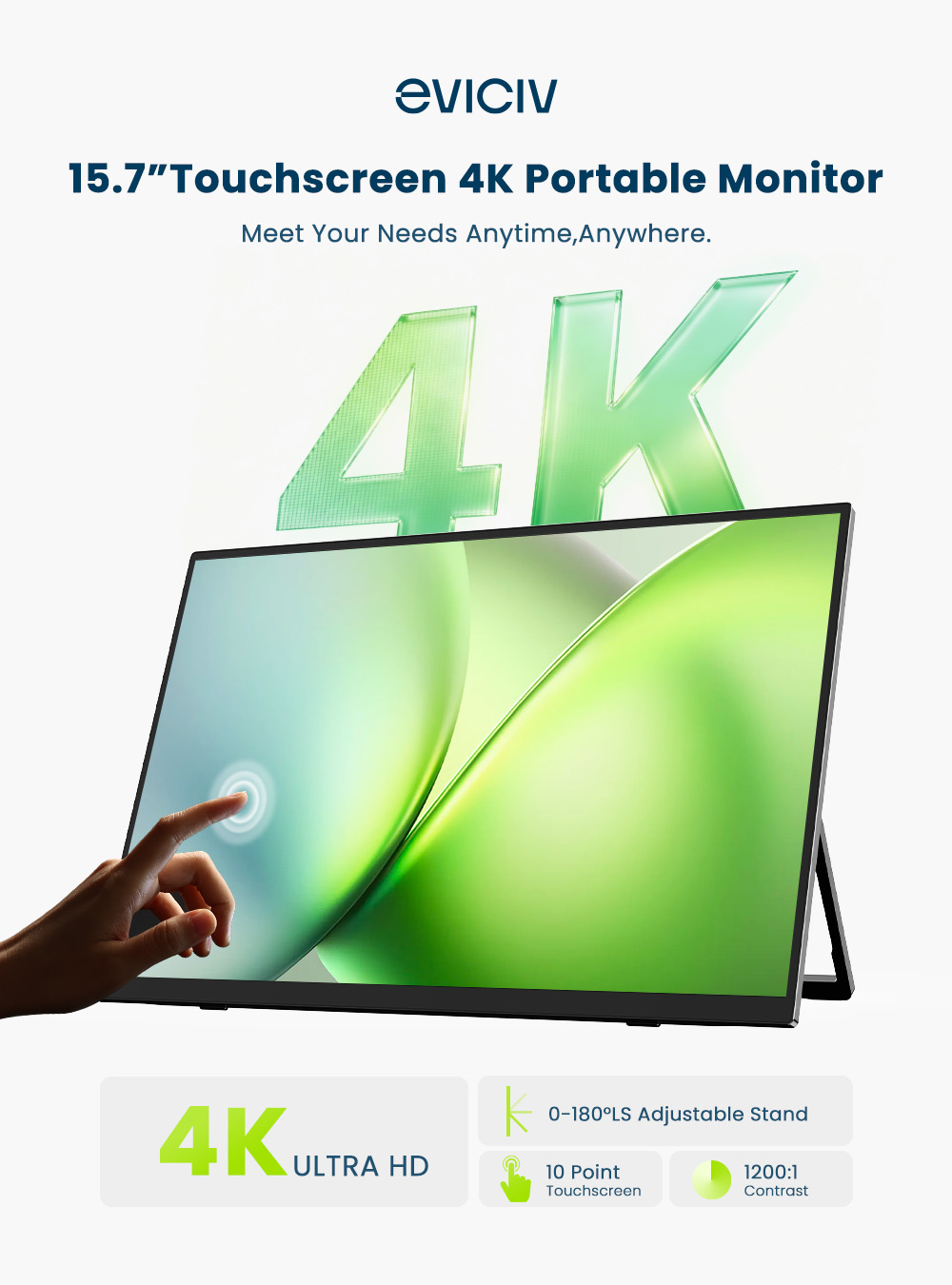EVICIV 4K moniteur portable éc - Gaming Console Type avis et prix